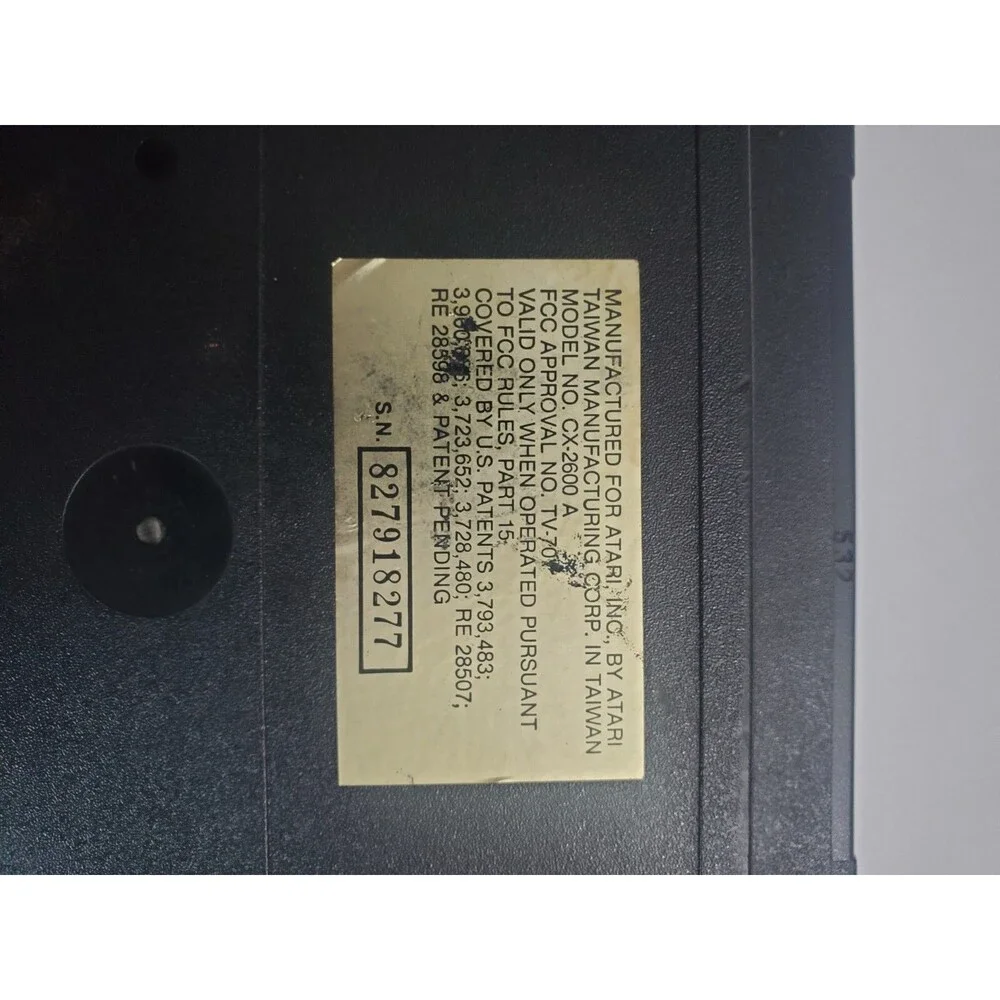 Atari 2600A Darth Vader Black Edition Console CX2600A - Untested